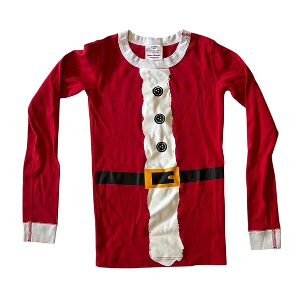 Hanna Andersson Christmas Santa Claus Pajama Set Xmas Holiday Pajamas Size 10 - Picture 2 of 6